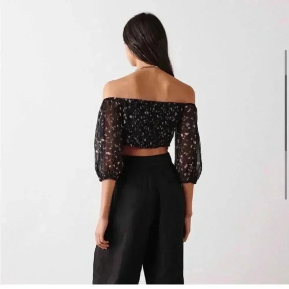 NWT Ba&sh Topaz Crop Floral Top size XS - Picture 14 of 15